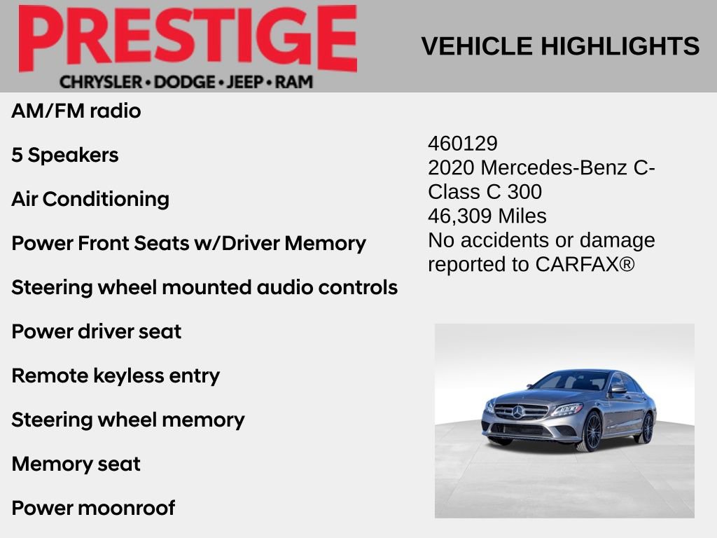 Used 2020 Mercedes-Benz C 300 Sedan image 2