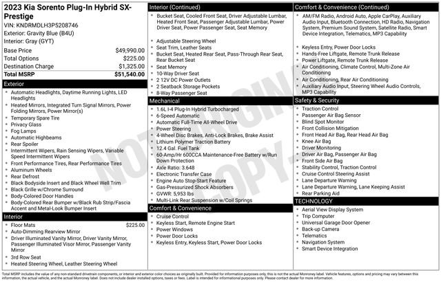 Used 2023 Kia Sorento SX Prestige image 52
