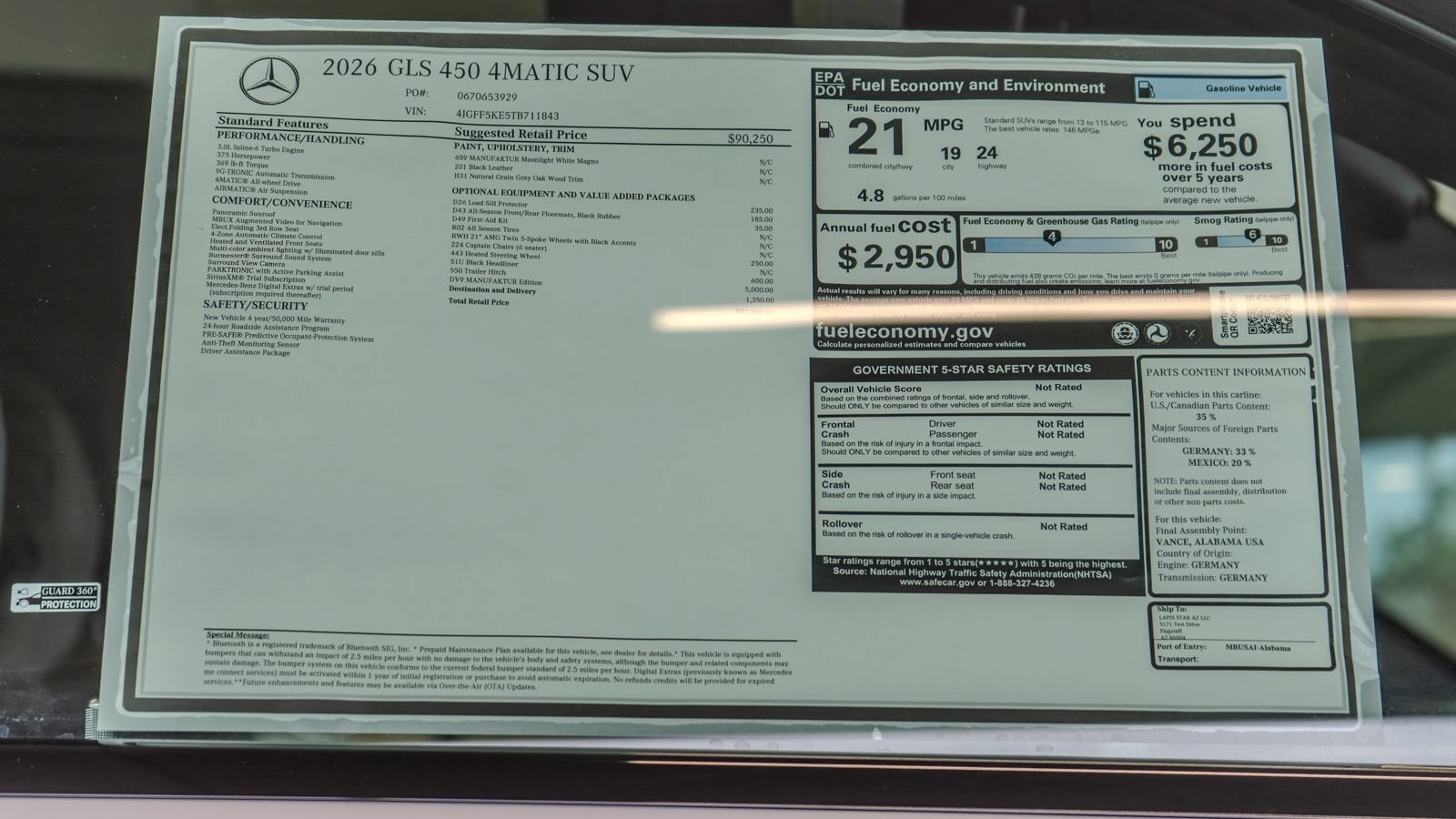 New 2026 Mercedes-Benz GLS 450 4MATIC image 36