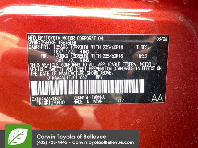 New 2026 Toyota C-HR AWD/4WD image 28