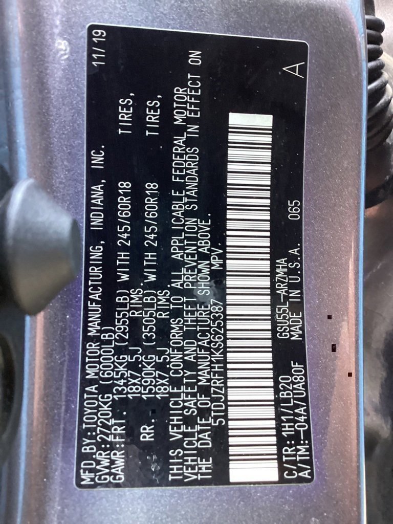 Used 2019 Toyota Highlander XLE image 70