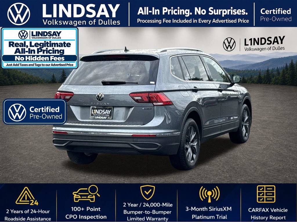Certified 2023 Volkswagen Tiguan SE w/ Panoramic Sunroof Package AWD/4WD image 8