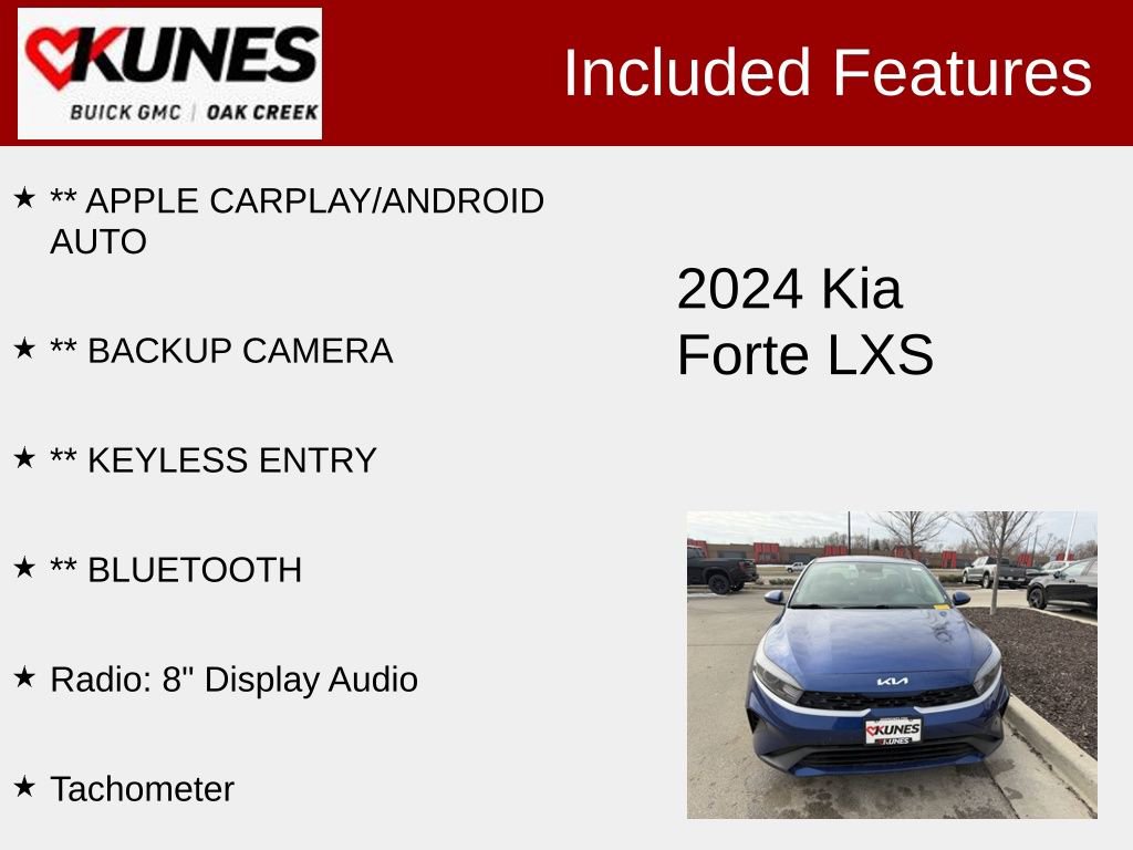 Used 2024 Kia Forte LXS image 2
