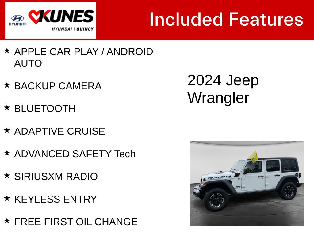 Used 2024 Jeep Wrangler Unlimited Rubicon 4xe AWD/4WD image 2