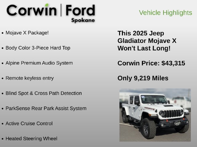 Used 2025 Jeep Gladiator Mojave AWD/4WD image 6