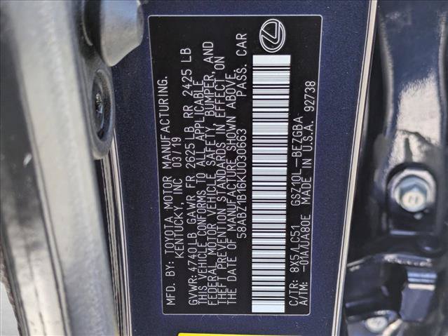 Used 2019 Lexus ES 350 Ultra Luxury w/ Accessory Package 2 FWD image 26