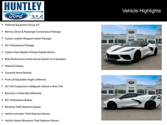 Used 2023 Chevrolet Corvette Stingray Premium Conv w/ Z51 Performance Package image 2
