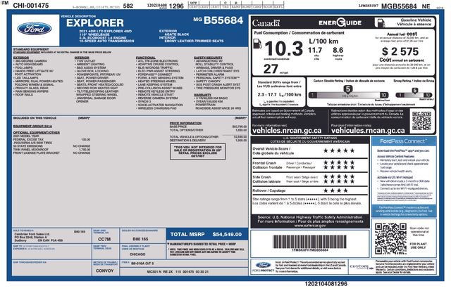 Used 2021 Ford Explorer Limited AWD/4WD image 6