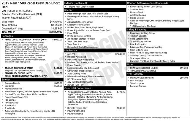 Used 2019 RAM 1500 Rebel w/ Rebel Level 1 Equipment Group image 13