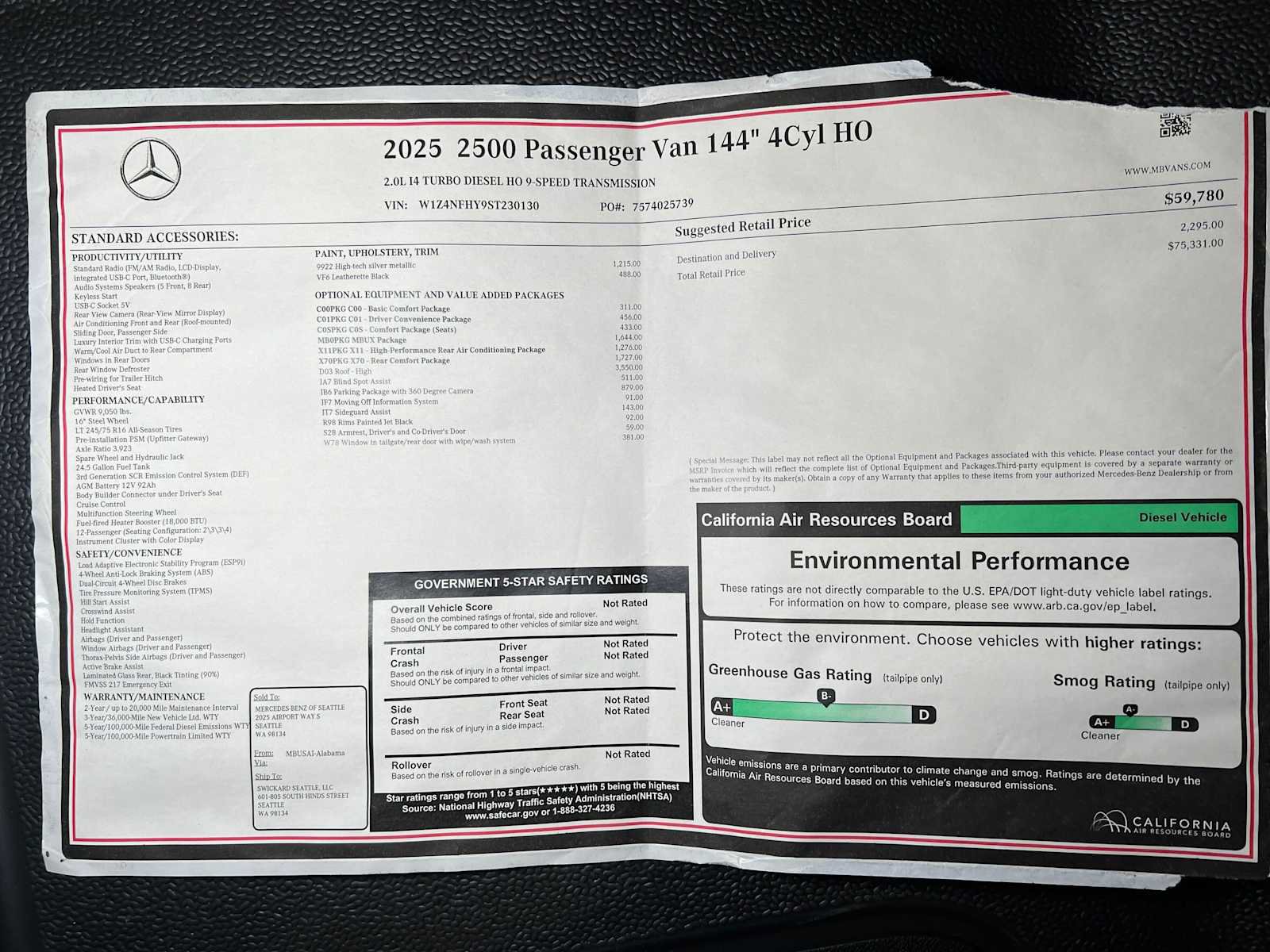 Used 2025 Mercedes-Benz Sprinter 2500 image 43