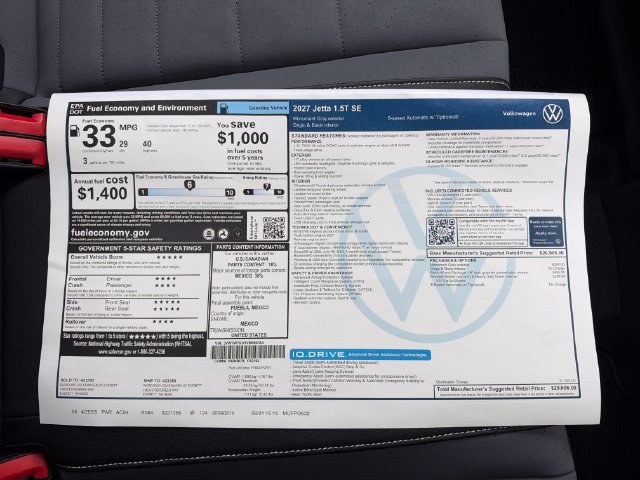 New 2027 Volkswagen Jetta SE FWD image 33