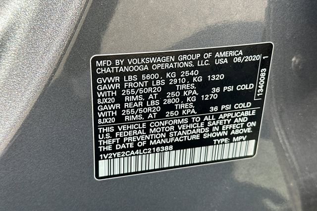 Used 2020 Volkswagen Atlas Cross Sport SE w/ Towing Package image 31