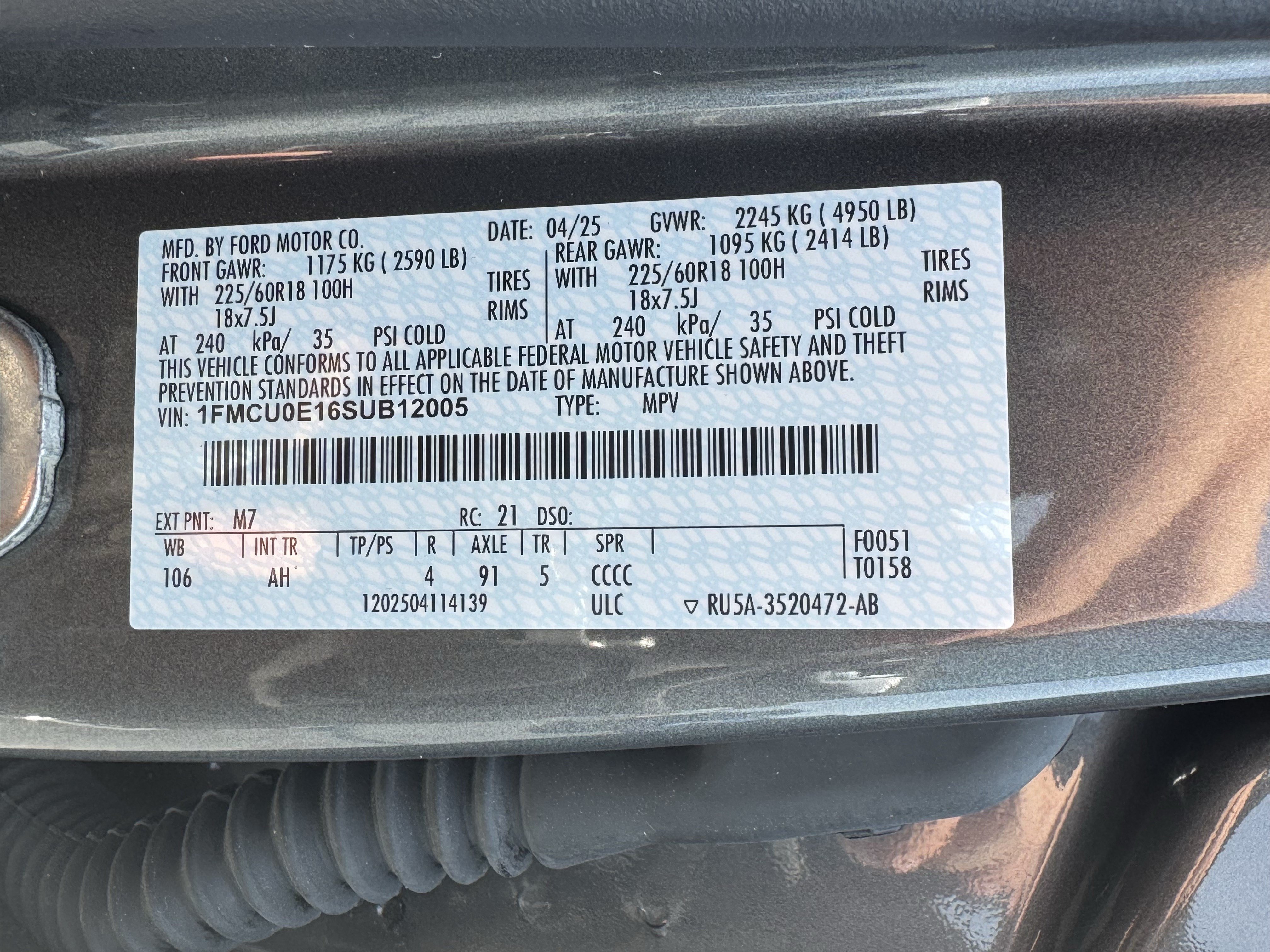 Used 2025 Ford Escape SE w/ PHEV Premium Package FWD image 43