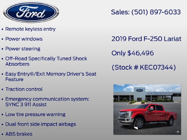 Certified 2019 Ford F250 Lariat w/ Lariat Value Package AWD/4WD image 26