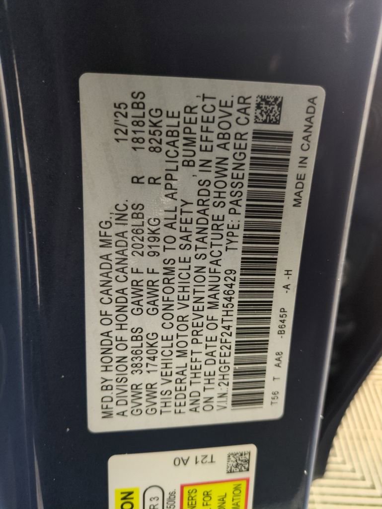 New 2026 Honda Civic LX image 28