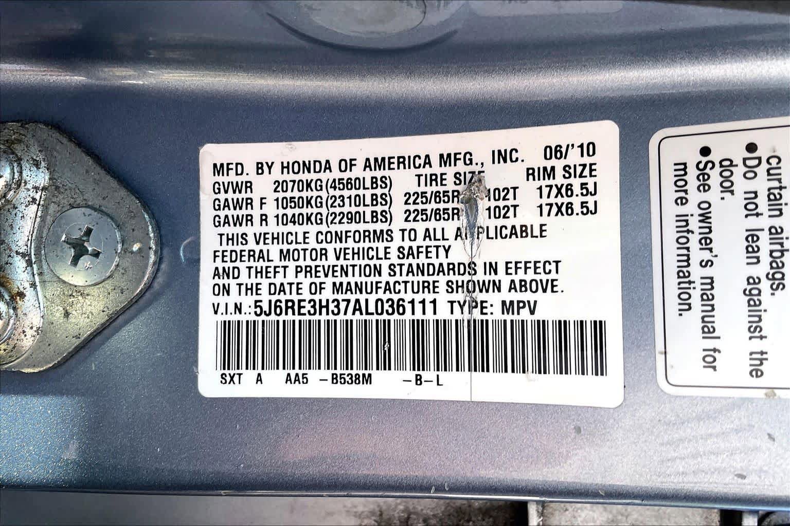 Used 2010 Honda CR-V LX image 36