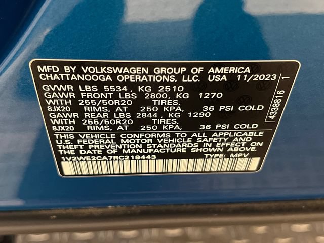Certified 2024 Volkswagen Atlas Cross Sport SE FWD image 29