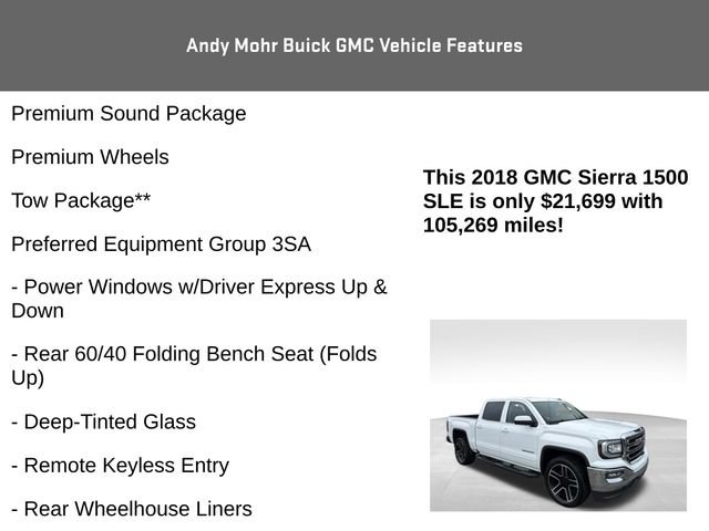 Used 2018 GMC Sierra 1500 SLE w/ Black Pack AWD/4WD image 8