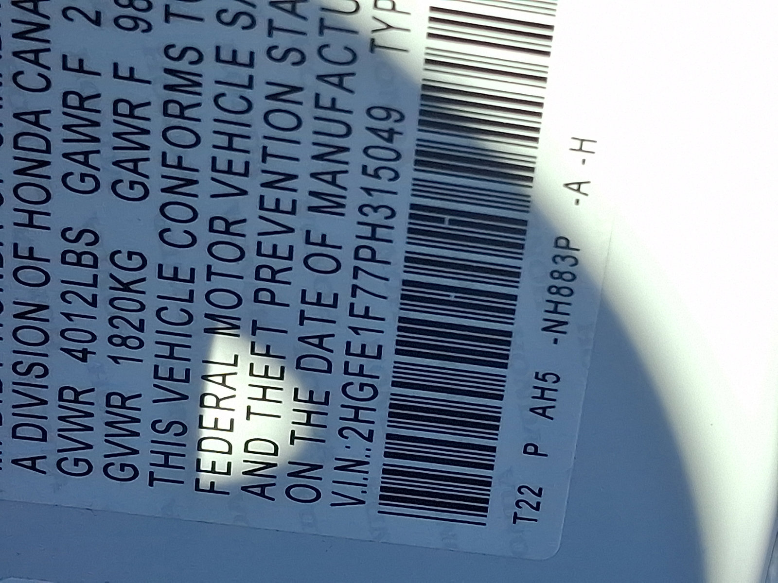 Certified 2023 Honda Civic EX image 28