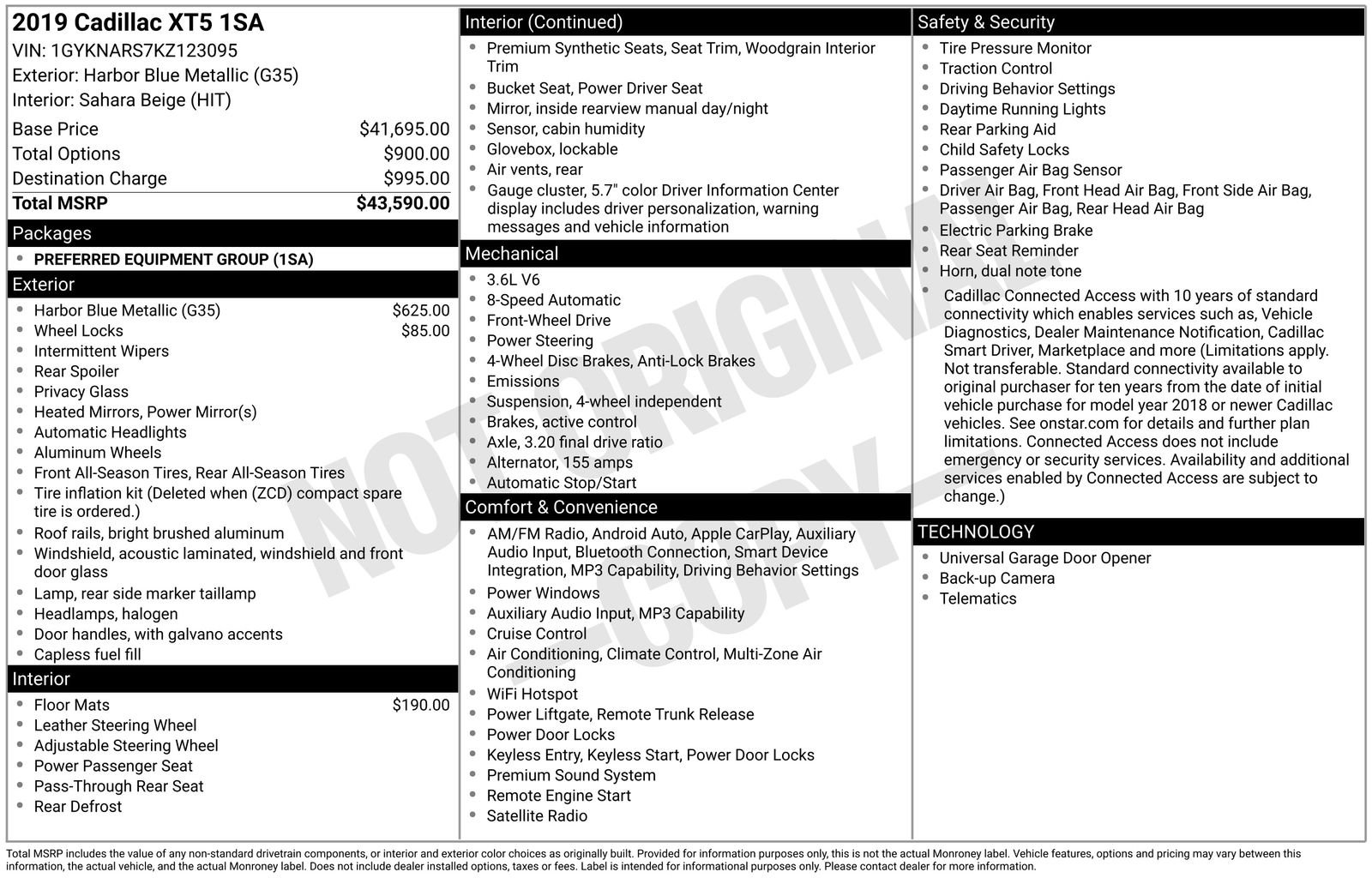 Used 2019 Cadillac XT5 FWD image 4