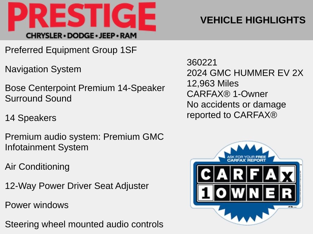 Used 2024 GMC Hummer EV 2X image 2