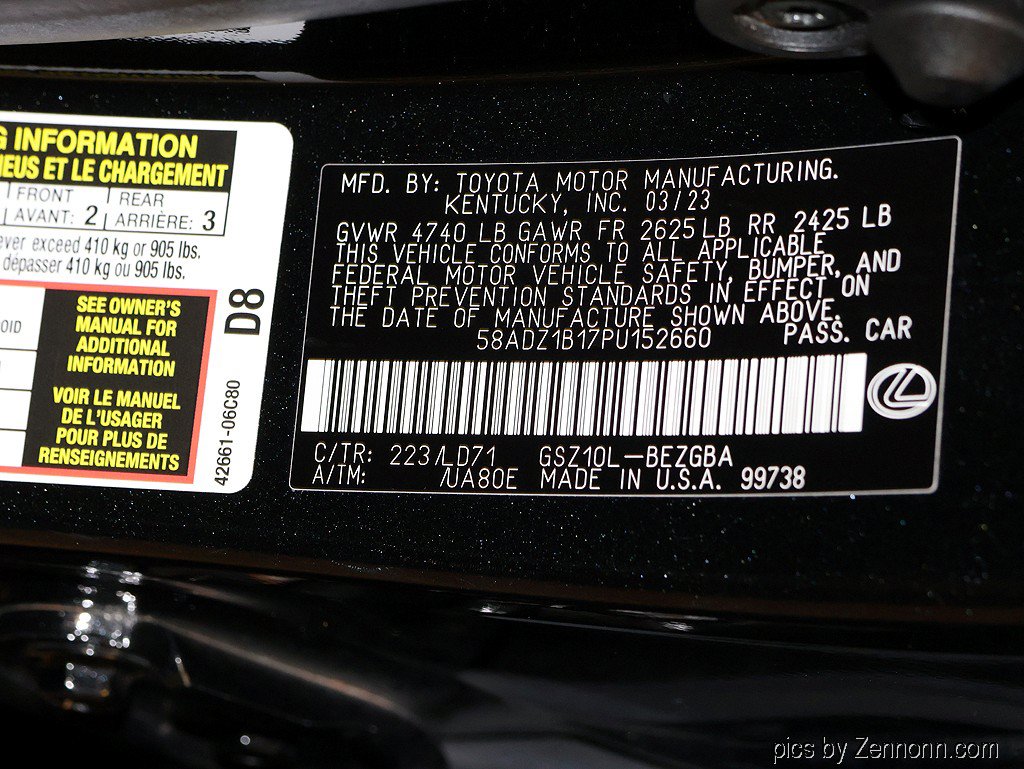 Used 2023 Lexus ES 350 w/ Premium Package FWD image 37