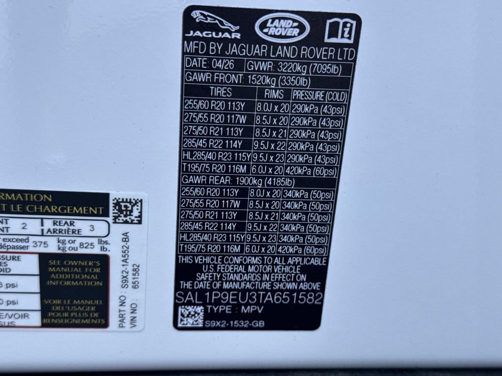 New 2026 Land Rover Range Rover Sport SE AWD/4WD image 30