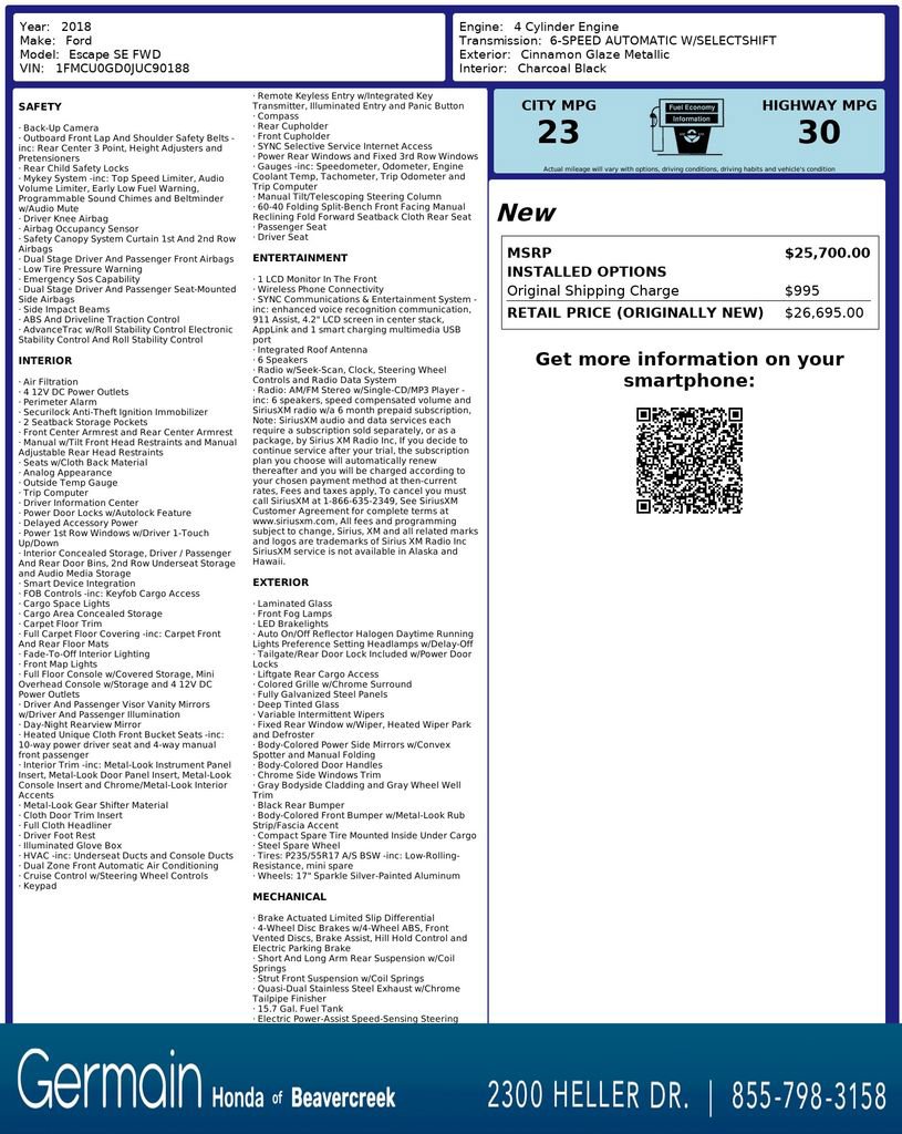 Used 2018 Ford Escape SE image 31