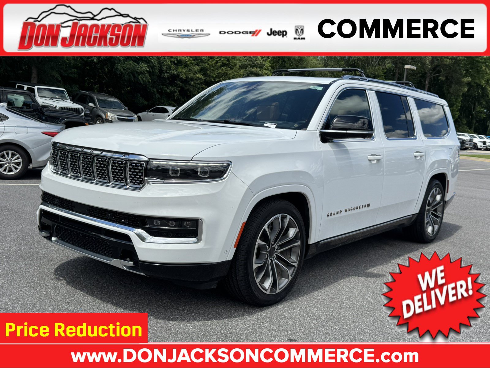 Used 2025 Jeep Grand Wagoneer L Series III w/ Rear Seat Video Group 1 AWD/4WD image 1