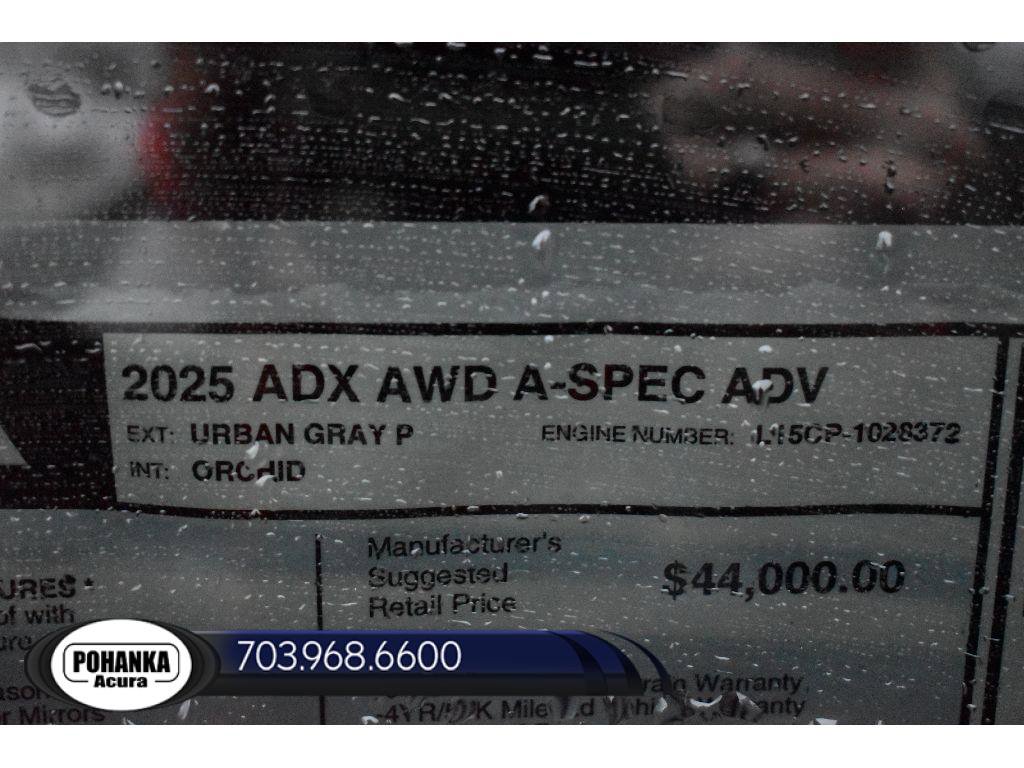New 2025 Acura ADX A-Spec image 36