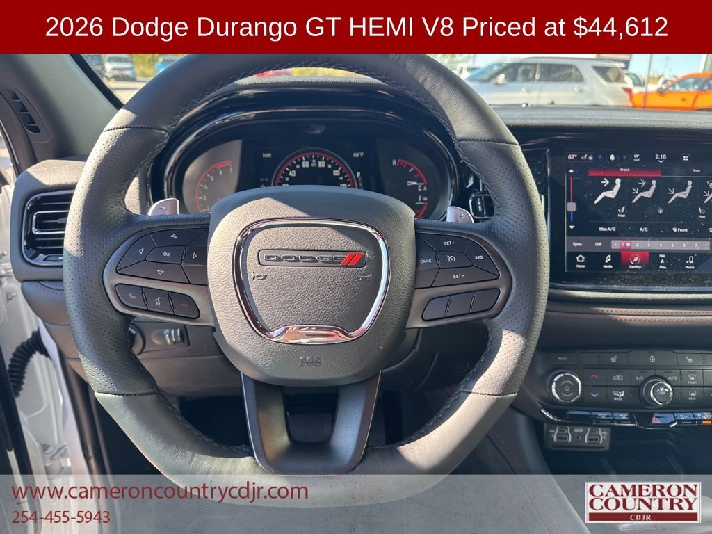 New 2026 Dodge Durango GT w/ Blacktop Package image 13