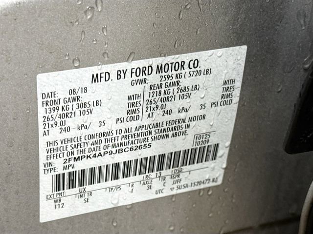 Used 2018 Ford Edge Sport w/ Equipment Group 401A AWD/4WD image 33