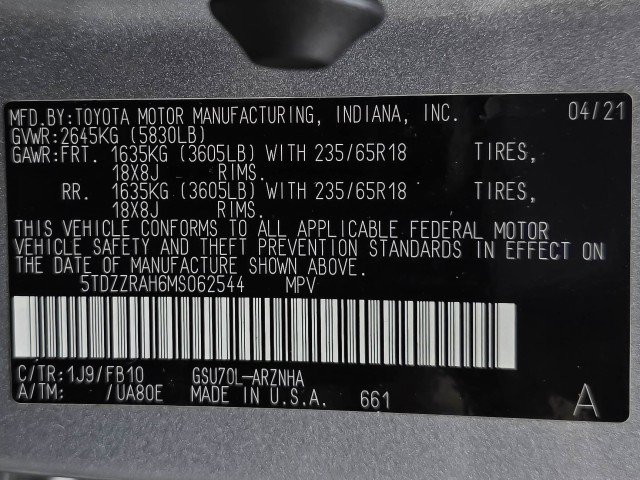 Used 2021 Toyota Highlander LE FWD image 43