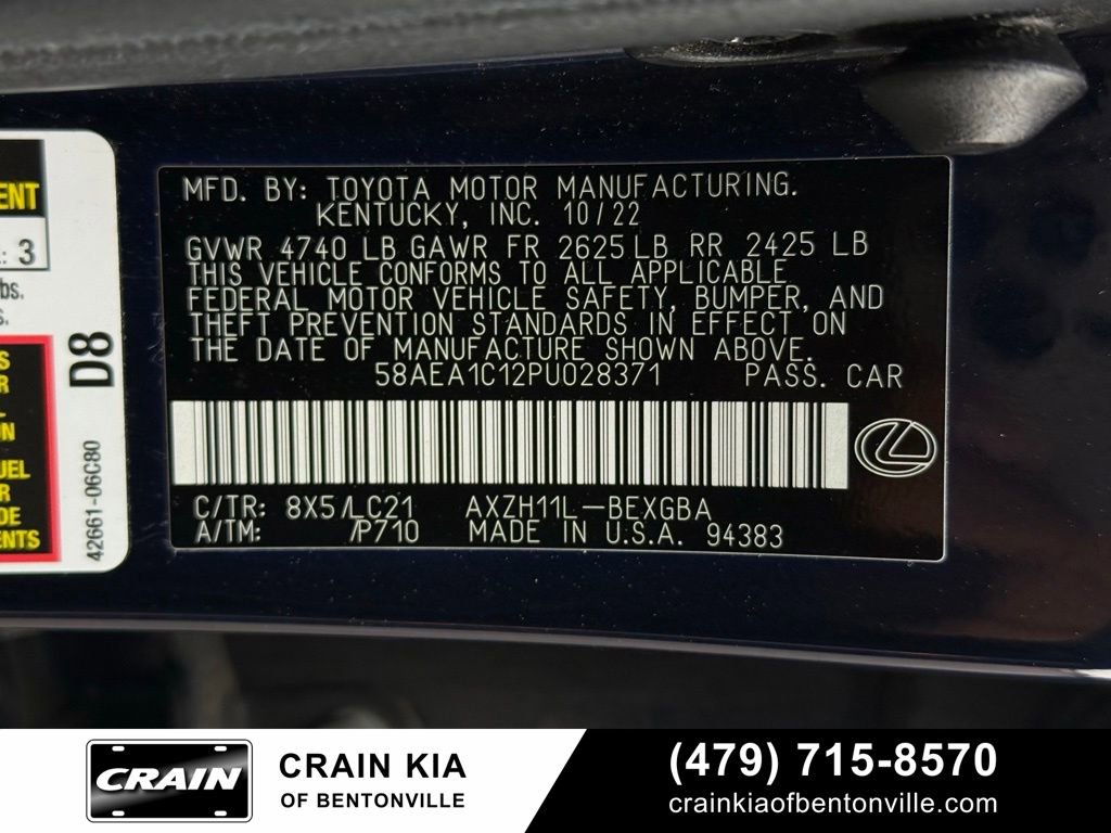 Used 2023 Lexus ES 300h w/ Accessory Package (Z2) FWD image 34