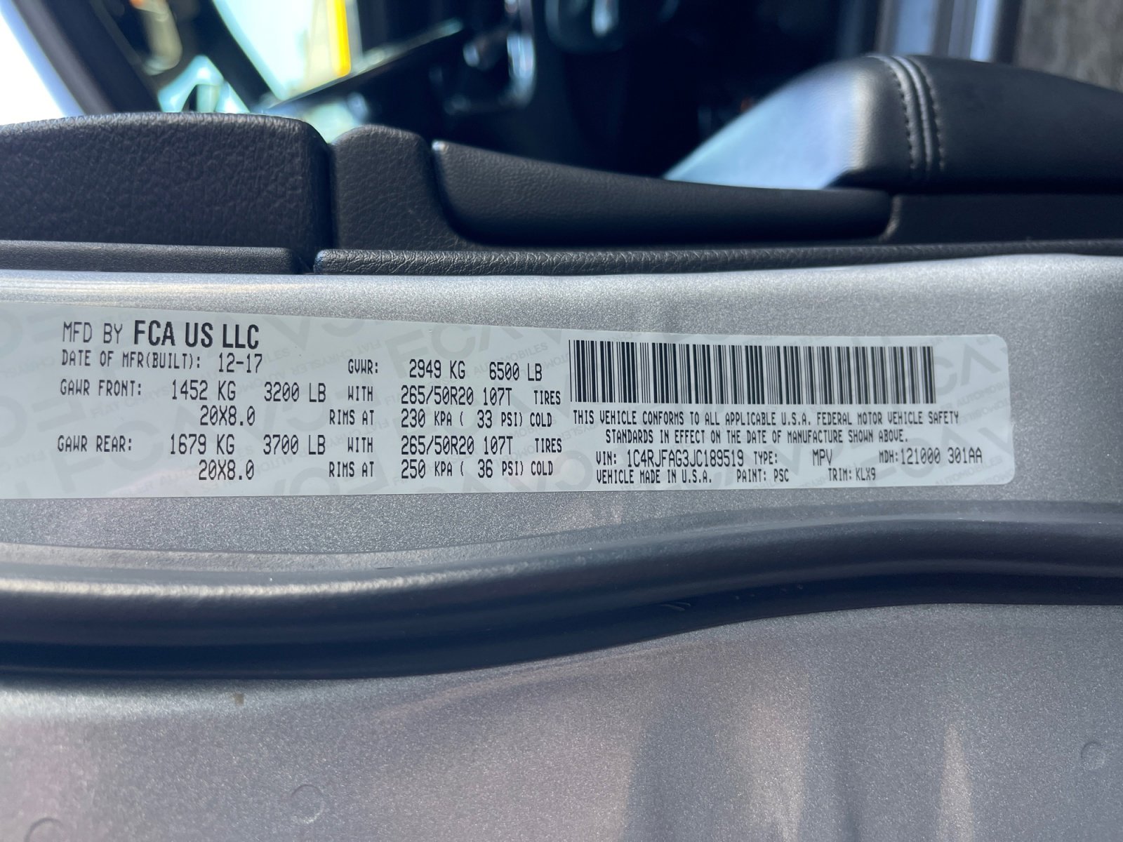 Used 2018 Jeep Grand Cherokee Altitude image 25