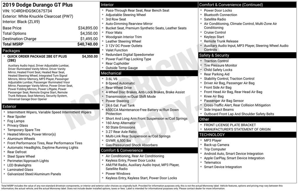 Used 2019 Dodge Durango GT image 7