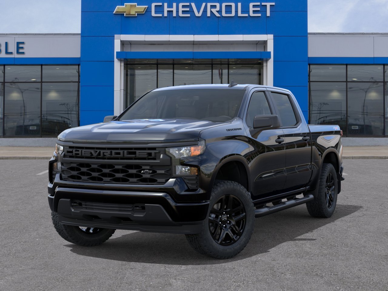 New 2026 Chevrolet Silverado 1500 Custom w/ Turbomax Blackout Package AWD/4WD image 6