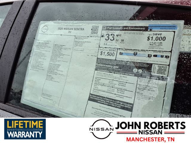 New 2026 Nissan Sentra SV w/ Floor Mat Package image 19