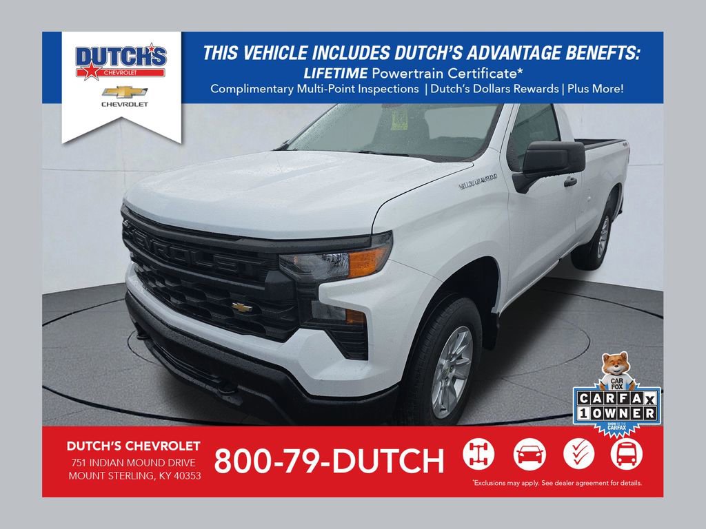 Used 2024 Chevrolet Silverado 1500 W/T w/ WT Value Package AWD/4WD image 1