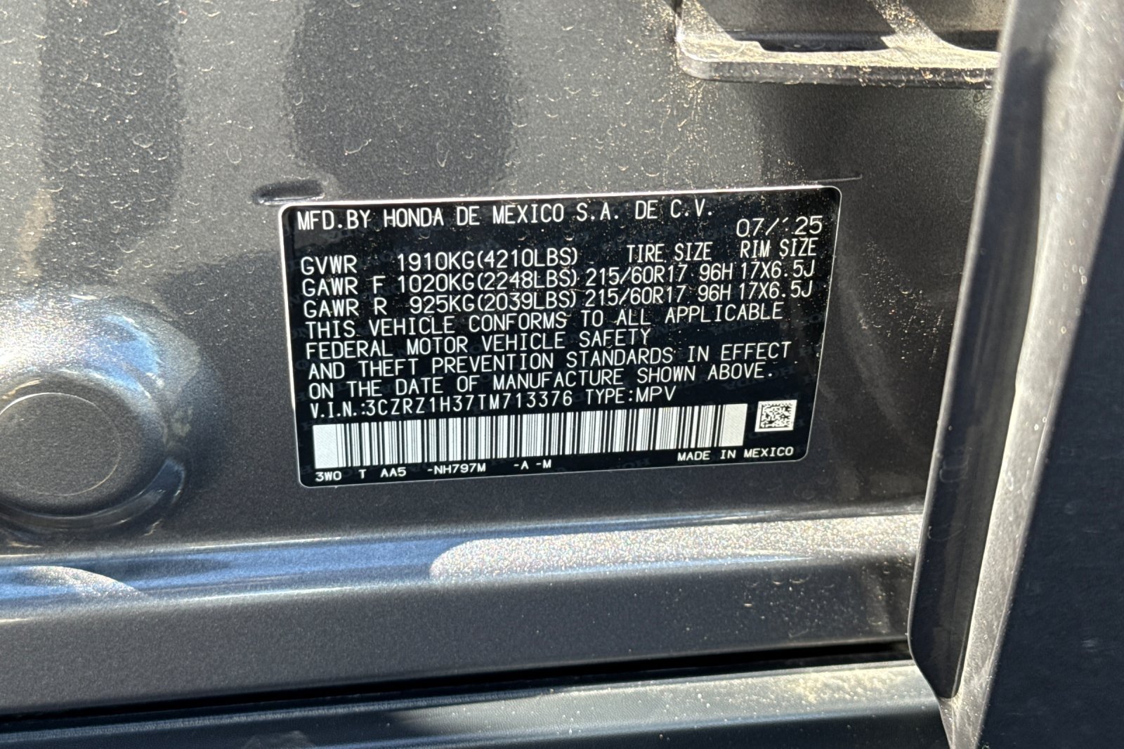 Used 2026 Honda HR-V LX image 30