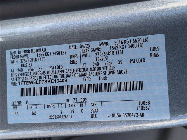 Used 2025 Ford F150 XLT w/ Equipment Group 301A Standard image 24