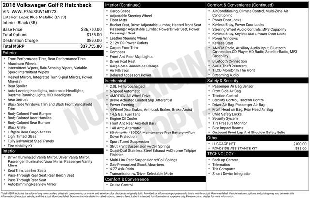 Used 2016 Volkswagen Golf R 4-Door image 17