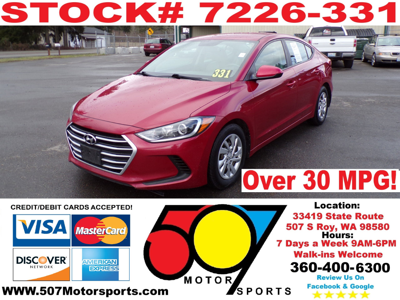 Used 2017 Hyundai Elantra SE