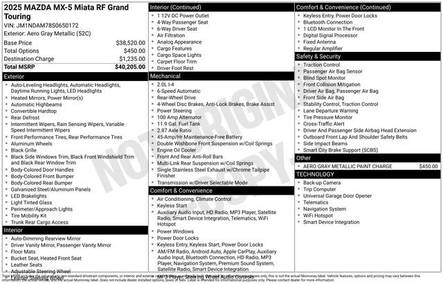 Used 2025 MAZDA MX-5 Miata RF Grand Touring image 30