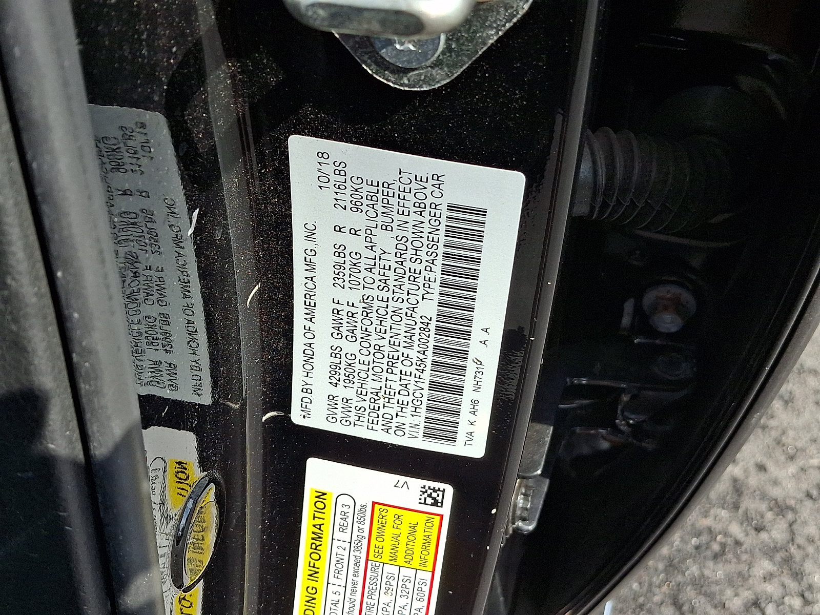 Used 2019 Honda Accord EX image 27