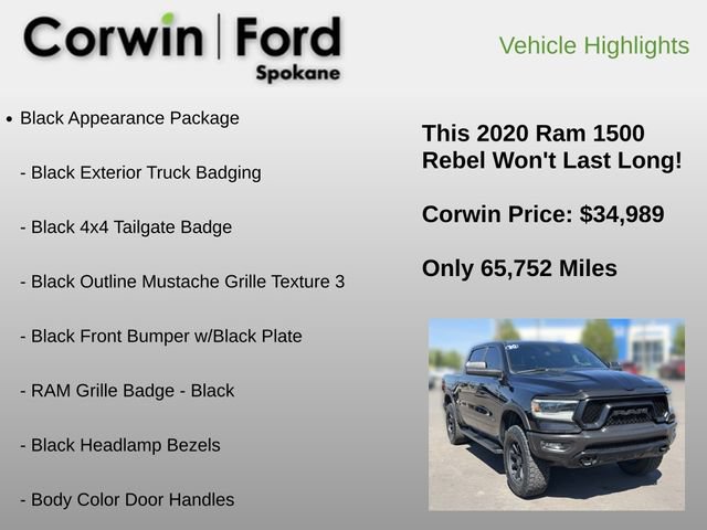 Used 2020 RAM 1500 Rebel w/ Level 1 Equipment Group AWD/4WD image 6
