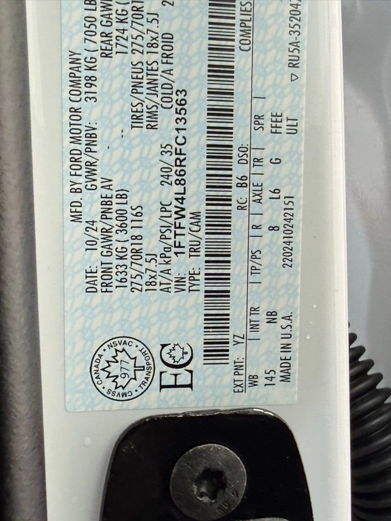 Used 2024 Ford F150 Tremor w/ Equipment Group 402A High image 53