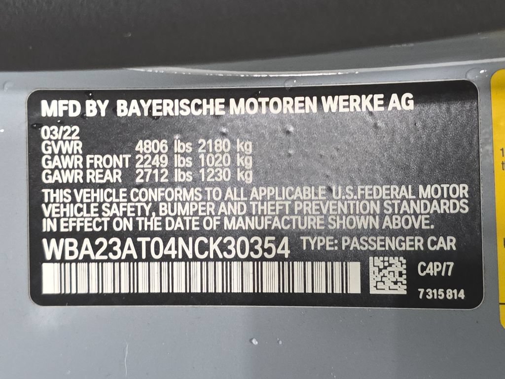 Used 2022 BMW 430i Convertible w/ M Sport Package RWD image 26