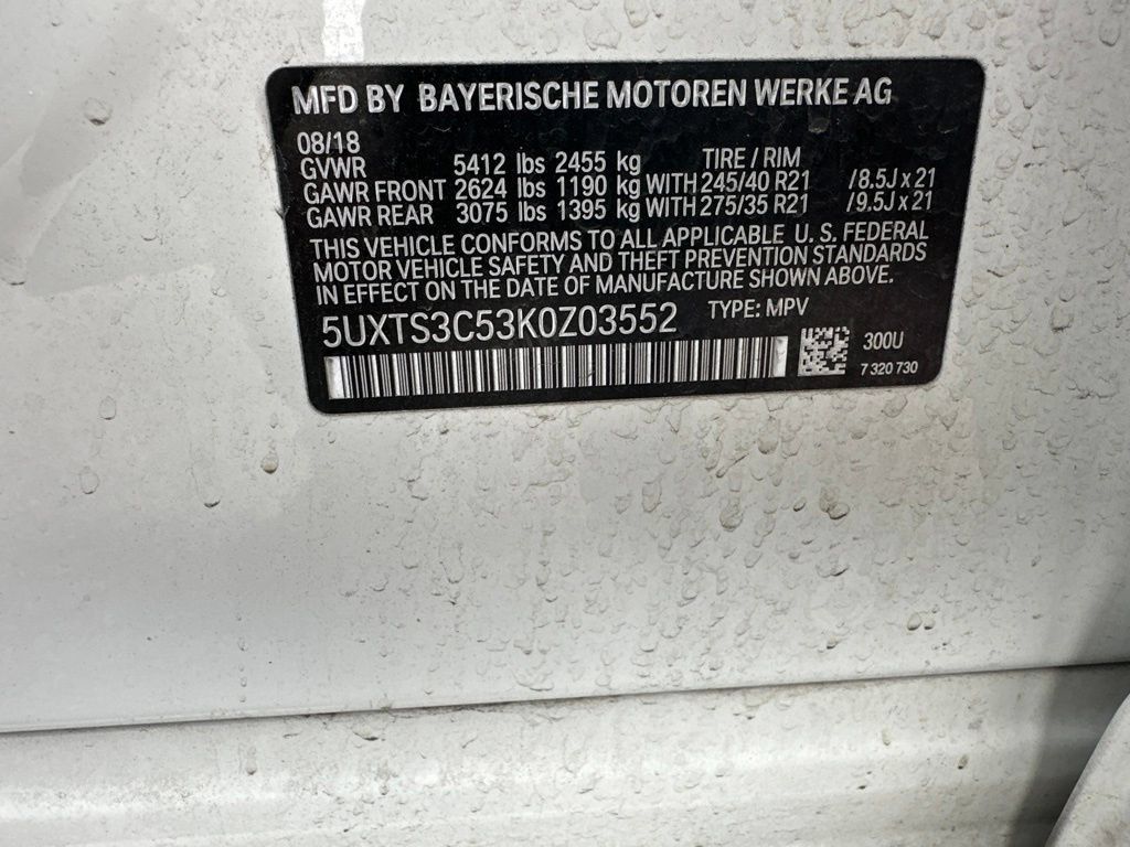 Used 2019 BMW X3 M40i w/ Premium Package AWD/4WD image 20