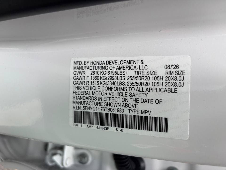 New 2026 Honda Pilot Touring image 35